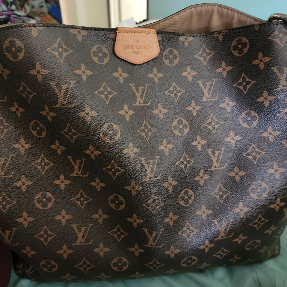 Large monogram purse